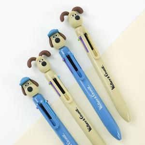 월레스와그로밋 6색 펜 그로밋 볼펜 공식정품 월리스 강아지 캐릭터 동물 피규어 굿즈 숀더쉽 판촉 선물