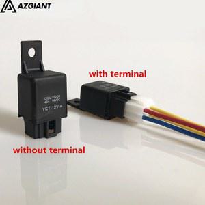 자동차 릴레이 모듈 에어컨 냉각 전자 개조 피트 소켓 플러그 방수 12V 24V 40A