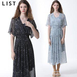 [리스트]브이넥 패턴 롱 원피스  택가격  278000원 _P363900638