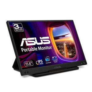 ASUS ZENSCREEN 15.6 U201D 1080P 휴대용 USB 모니터(MB166C) 풀 HD, IPS, 타입 C, , 삼각대 장착 가능, 눈부심 방지 표면, 보호 슬리브, 3년 보증