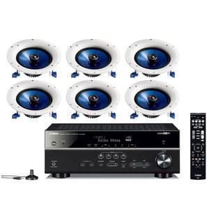 야마하 7.2채널 무선 블루투스 4K 네트워크 A /V Wi-Fi 홈 시어터 리시버 + 고성능 방습 2-Way 8