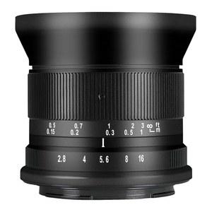 7명의 장인 12MM F2.8 마크 울트라 와이드 앵글 APS C 수동 포커스 프라임 렌즈, 캐논 호환 EOS M 마운트 미러리스 카메라 M1 M2 M3 블랙 지원