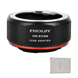 폴시 렌즈 마운트 어댑터 OM TO EF M 올림푸스 주이코 캐논 호환 (EOS M) 카메라 본체 EOS M, M2, M3, M5, M6, M10, M50, M100, M50 II, M6 EOSM
