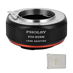 PHOLSY 렌즈 어댑터 EXAKTA TO EF M 호환 (탑콘과 호환되지 않음) 렌즈에서 캐논 (EOS M) 카메라 EOS M, M2, M3, M5, M6, M10, M50, M100, M200, M50 II, M6 EOSM
