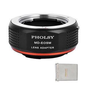 PHOLSY 렌즈 마운트 어댑터 MD TO EF M 미놀타 (MC SR) 캐논 호환 (EOS M) 카메라 본체 EOS M, M2, M3, M5, M6, M10, M50, M100, M200, M50 II, M6 EOSM