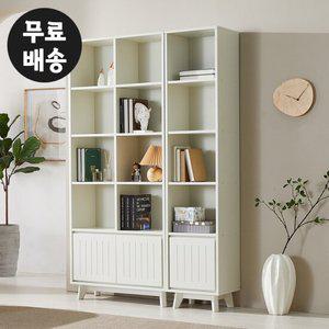 루엘 높은 책장세트 와이드 전면 서재 책꽂이(1200)