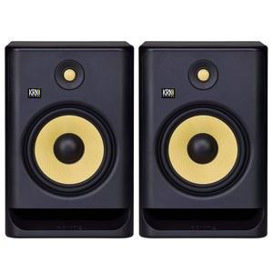 KRK RP8 로킷 8 G4 프로페셔널 바이앰프 8인치 파워 스튜디오 모니터 쌍, 블랙, XLR