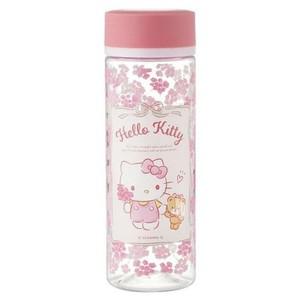 [JHP0N067_51C5]헬로키티 휴대용물병 400ml 차망 실리콘캡