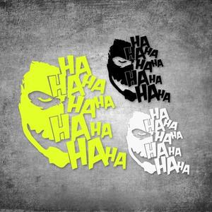 광대 마스크 HAHAHA 오토바이 스티커 오토바이 연료 탱크 앞 유리 방수 재밌는 비닐 데칼 스쿠터 바디 장식