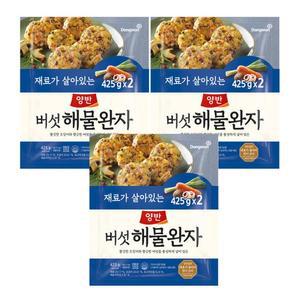 [동원FB] 양반 버섯해물완자 (425gx2)x3개