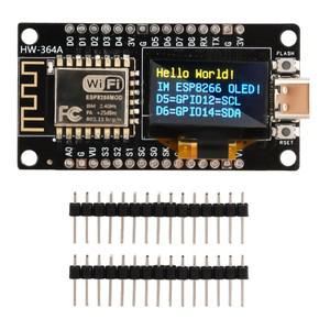 ESP-12F Nodemcu 와이파이 개발 보드 모듈, 0.96 인치 OLED 스크린, CH340 TYPE-C USB, Arduino 및 Microth