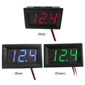 호환 DC4.5V-30V 디지털 전압계 방수 0.56 인치 전압 패널 계량기 LED 디스플레이 자동차 보트 바이크 오토