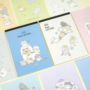 핑크풋 귀여유행운 냥냥 패드 편지지 편선지 (랜덤)