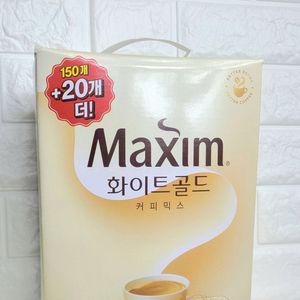 맥심 믹스커피 자판기 170T 화이트골드 캠핑 사무실커피