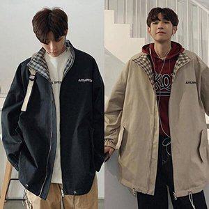 [셀러허브 패션][JHQRM7FW_4B]블루종 가방 오버핏 기본 루즈핏 야상점퍼