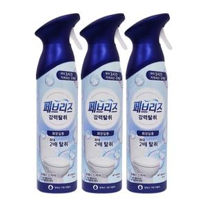 페브리즈 화장실용 에어 프레시 스카이 165g x3 /실내냄새제거/방향제