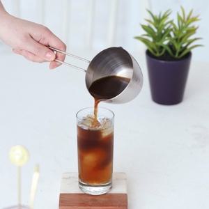 국산 스텐 손잡이 계량컵 200ml