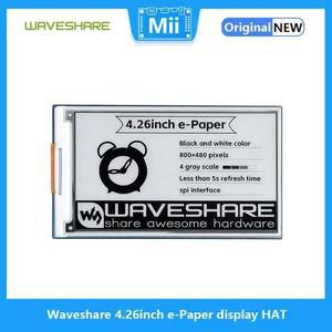 Waveshare 4.26인치 전자종이 디스플레이 HAT 800x480 흑백 SPI 인터페이스 저전력 Raspberry Pi용 넓은 시