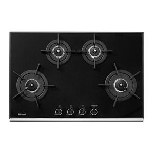 [롯데백화점]린나이 린나이 펄크리스탈 빌트인 4구 블랙 가스쿡탑 RBR-P4400