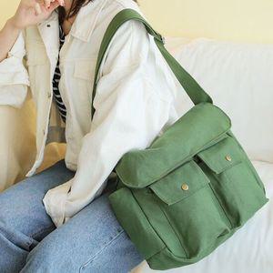 데일리가방 에코백 학생가방 찍찍이 잠금 크로스가방
