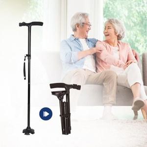 어르신 네발 지팡이 보행 보조기 LED (WFF6DF5)