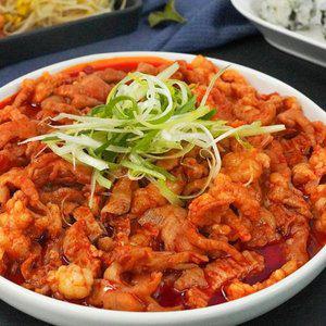 [기타][전라도 청년] 직화 불맛 그대로 매콤 대창국물닭발 700g x 2팩