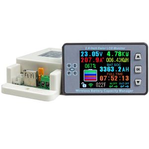 호환 DC 0 500V 무선 전압 측정기 LCD 전지 충전 Coulometer 전력 검출기 테스터 모니터 전류계 전압계 VAC