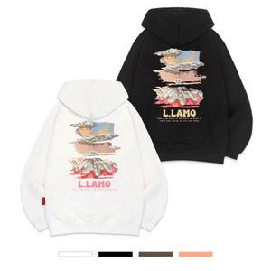 엘라모 3H 마운틴문 후드티 남녀공용 빅사이즈 M~4XL