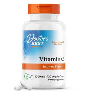 아마마 Doctors Best Q-C를 함유한 비타민C 1000mg 베지 캡슐 120정