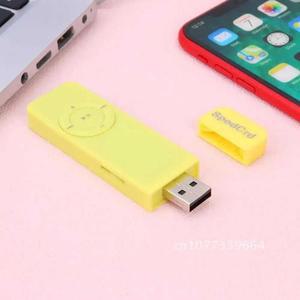 자동차 CD 휴대용 USB 미니 MP3 음악 플레이어 충전식 지지대 64GB TF 카드 내장 160mAh