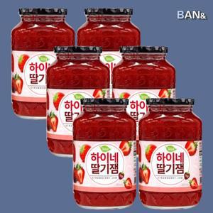 [기타] 하이네 딸기잼 1kg 6개 과일잼 대용량