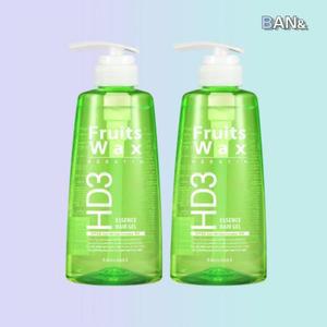 [기타] 과일나라 후르츠왁스 에센스 헤어젤 500ml 2개 네추럴한 세팅력