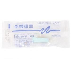 두원 수액세트 Y형 20DROP 50개 DEHP-FREE IV SET 수액주사 링겔 링거