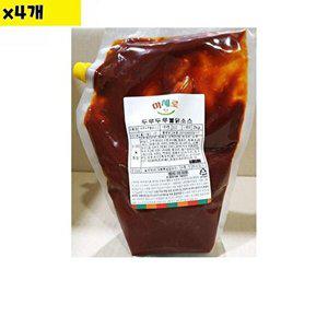 [셀러허브 패션][JHNO6QU0_52EN]도매 두루두루불닭소스 맛깔지기 2Kg x4개