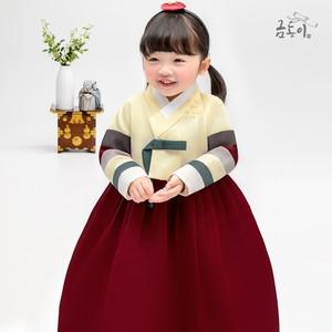 [한복]AW158 여진빨강꽃패치 아동한복 여아한복