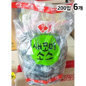 [MEM0K718_52EN]겨자 새코미소스 일회용 5gx200입 1k X6