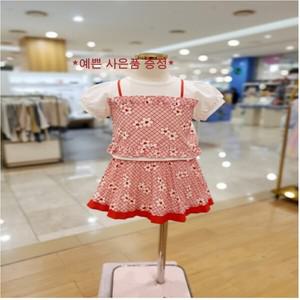프렌치캣8 화이트나염뷔스티에티셔츠주름스커트세트 (Q52DAT030 Q52DAS030)
