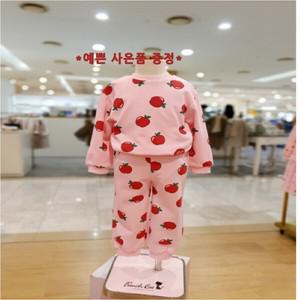 프렌치캣8 핑크 사과나염 맨투맨 팬츠세트(기모) (q45dbt240 q45dbp190p)