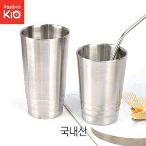 [기타]라인 이중 쥬스컵 스텐컵 550ml 물컵 보온 보냉컵