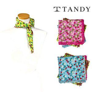 [탠디] TANDY 플라워 베리 손수건 스카프