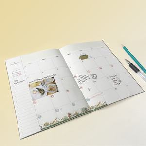 스터디 식단 계획표 시간 일정 관리 A5 만년 스케줄러[YYHWCODE]