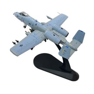 1/100 스케일 미국 A-10 Thunderbolt II Warthog Hog 공격 비행기 전투기 다이 캐스트 금속 항공기 모델 어