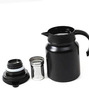 온도표시 보온주전자 900ml 블랙 차 텀블러 차망 티[YYH-WCODE]