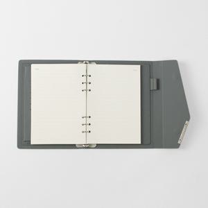 인조가죽커버 자석식 다이어리 유선노트 A5 (그레이)