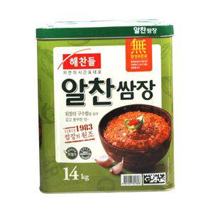 [기타]해찬들 알찬쌈장 업소용 14kg