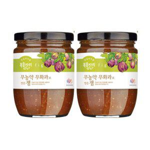 [기타]복음자리 무농약 무화과잼 350g X2개 식빵 바게트 잼