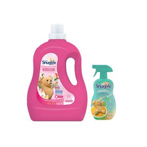 스너글 섬유유연제 핑크 스파클 플러스 용기 2L, 1개 + 섬유탈취제 스파클링 시트러스 470ml ,1개