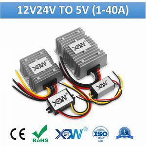 인버터 XWST 전압 변환기 스텝 업 다운 벅 DC 12V 24V to 5V 1A 2A 3A 5A 10A 15A 20A 25A 30A 40A 감속기
