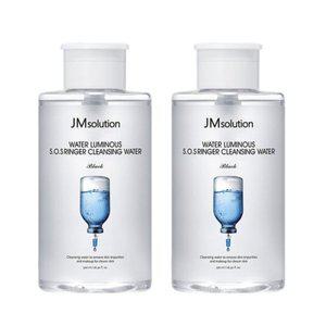 [제이엠솔루션] H9 히아루로닉 앰플 클렌징 워터 아쿠아 500ml 2개 세트(+클렌징 폼 증정)