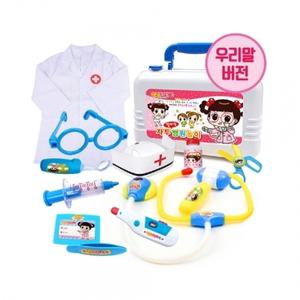 h37 안녕 자두야 병원 놀이 + 뉴 의사가운 jd-1001b+6181-8a 청진기 유치원 어린이집 준비물